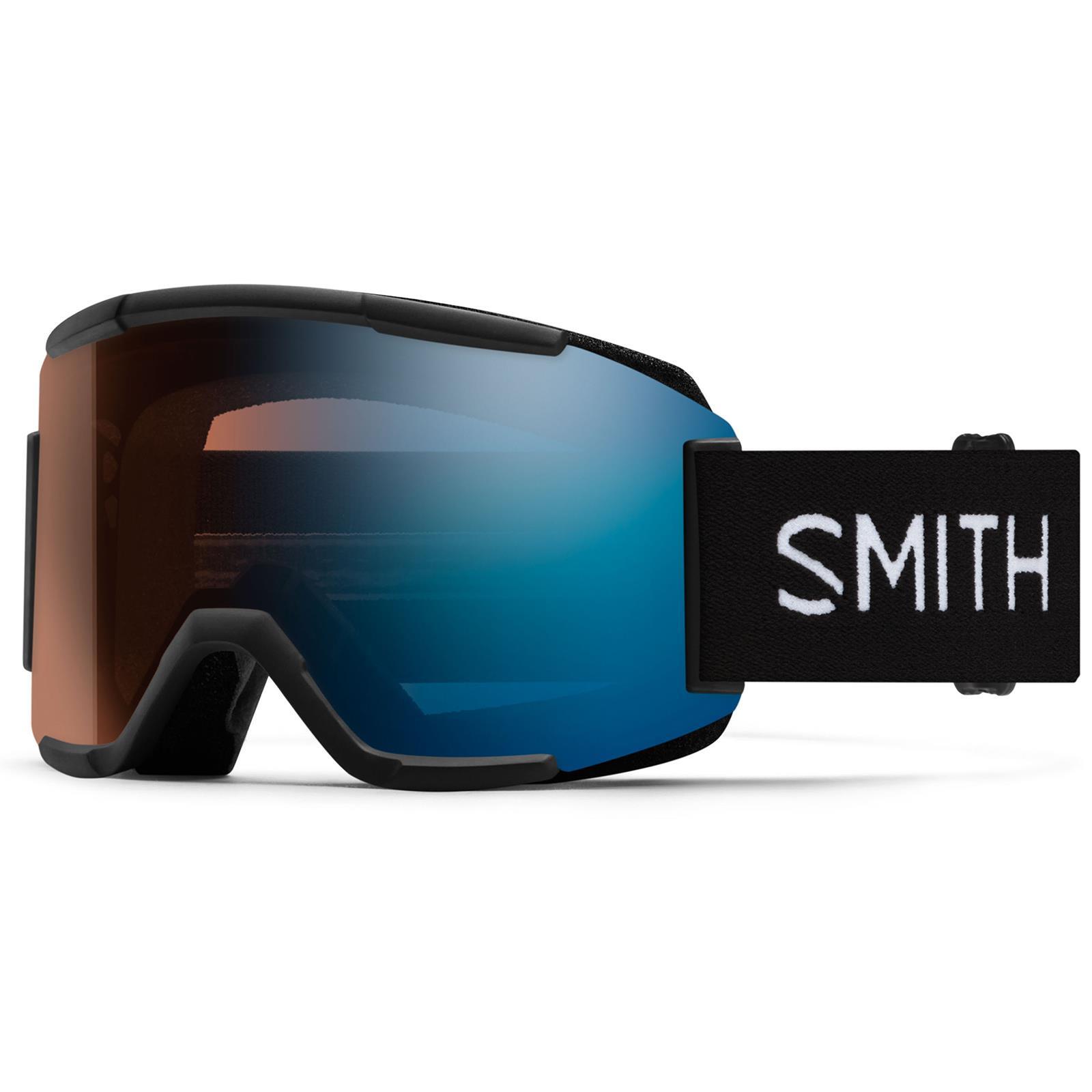 スキー・スノーボードアクセサリー SMITH SQUAD MAG Black cp Pro Phot Blue Smith Squad Unisex ChromaPop Pro Photochromic Blue Mirror Ski