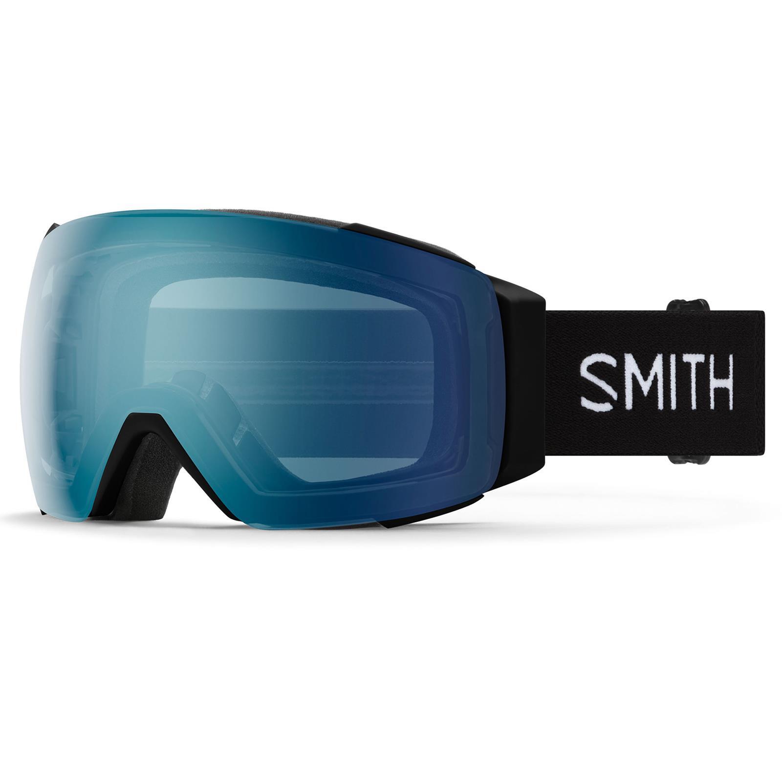 Smith I/O Mag Ski Goggles - Black, ChromaPop Everyday Blue Mirror