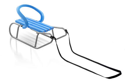 Sanki dla dzieci Niebiesko-srebrne z Oparciem Eliton Corciano