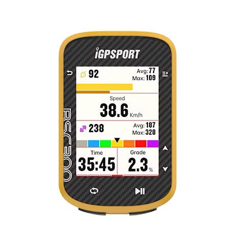 Licznik rowerowy GPS iGPSPORT BSC300 żółty