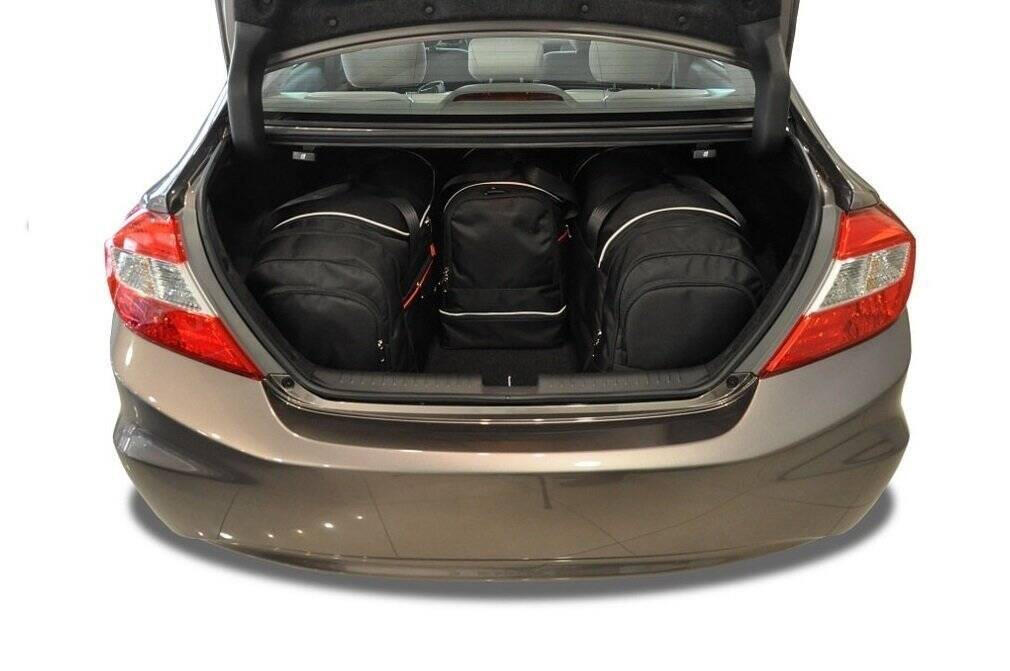 HONDA CIVIC LIMOUSINE 2012-2017 KOFFERRAUMTASCHEN SET 4 STK 3/8