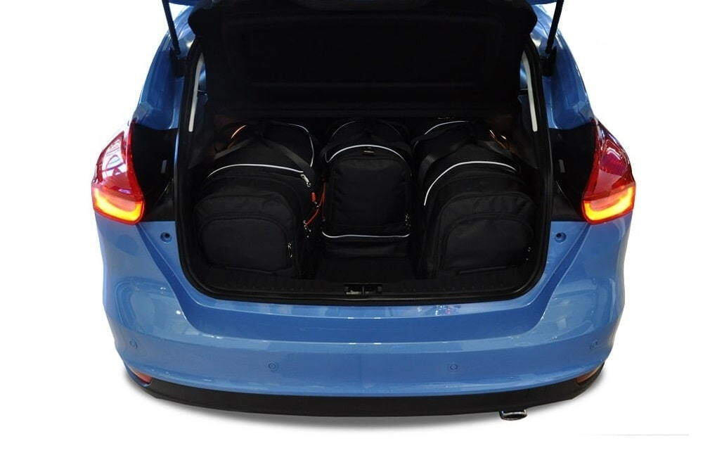 FORD FOCUS HATCHBACK 2011-2018 KOFFERRAUMTASCHEN SET 4 STK 2/8