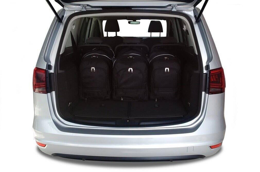 VW SHARAN 2010+ KOFFERRAUMTASCHEN SET 5 STK 2/8