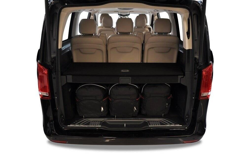 MERCEDES-BENZ V LONG 2015+ KOFFERRAUMTASCHEN SET 7 STK 3/8