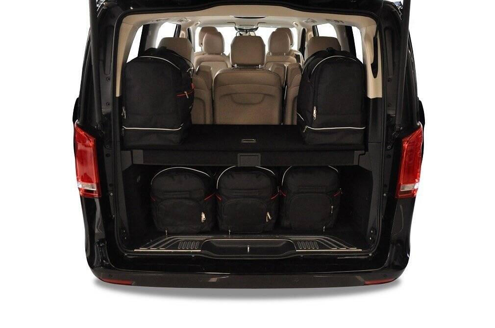 MERCEDES-BENZ V LONG 2015+ KOFFERRAUMTASCHEN SET 7 STK 2/8