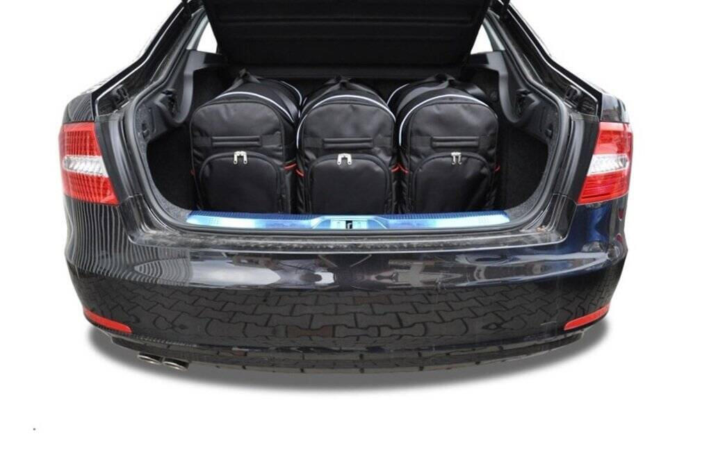 SKODA SUPERB LIMOUSINE 2008-2015 KOFFERRAUMTASCHEN SET 5 STK 2/8
