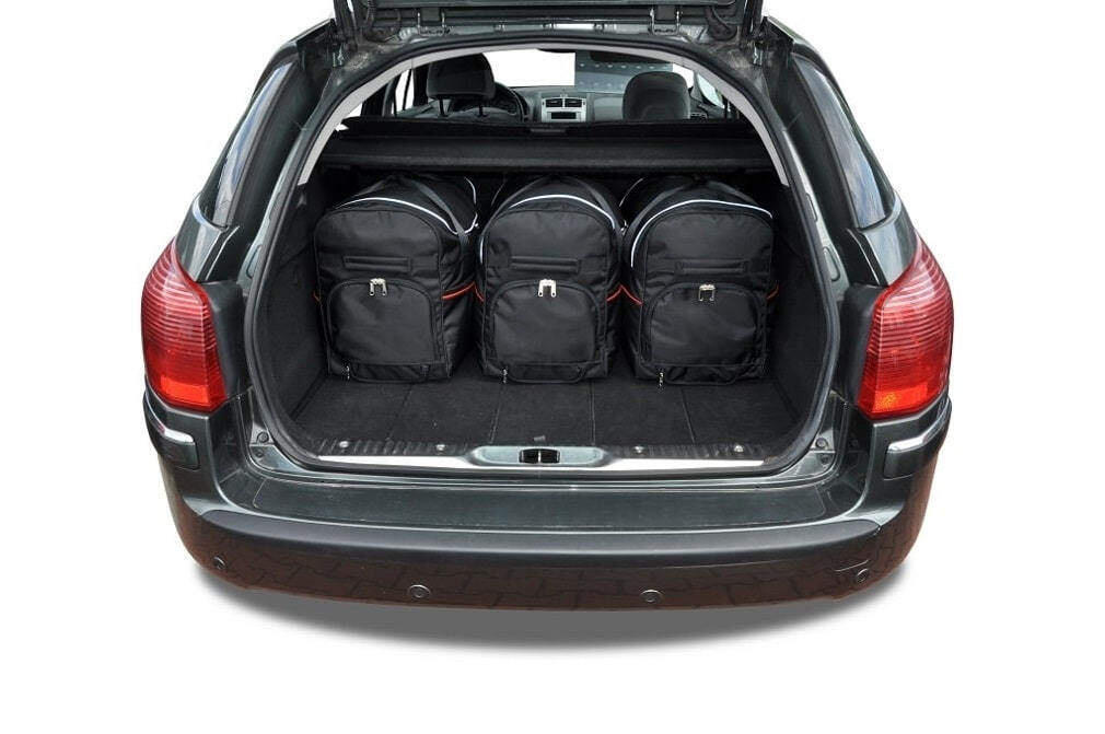 PEUGEOT 407 SW 2004-2011 KOFFERRAUMTASCHEN SET 5 STK 2/8
