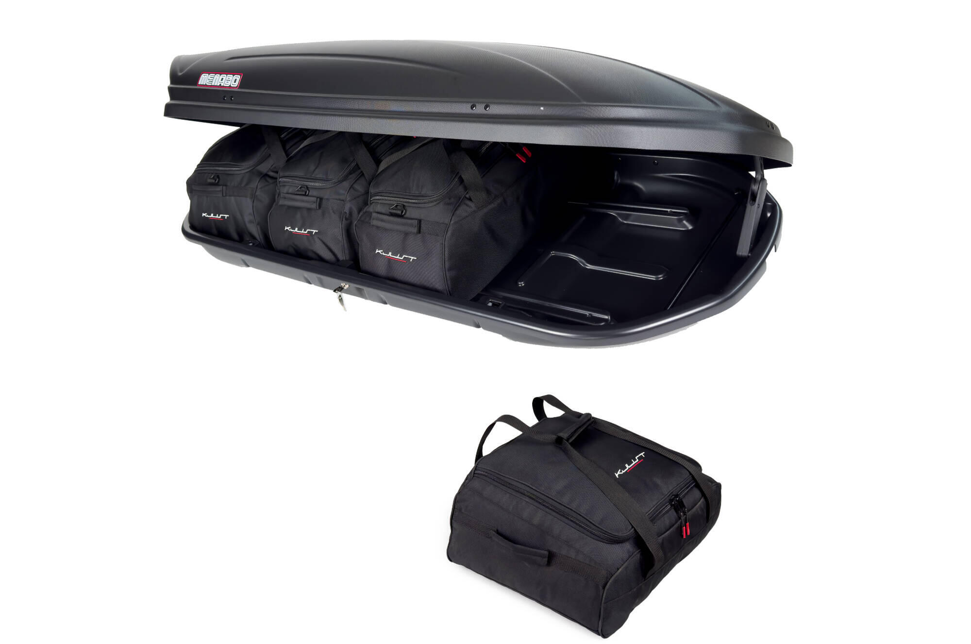 TASCHEN SET 4 STK FÜR DACHBOX MENABO MARATHON 460 4/7