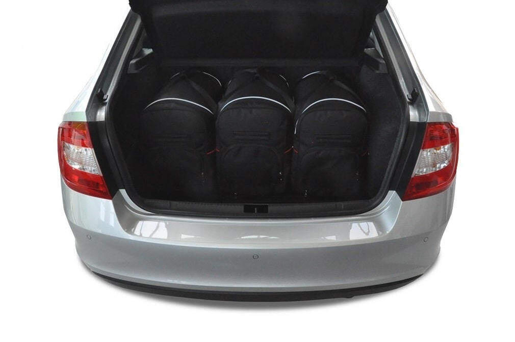 SKODA RAPID LIFTBACK 2012-2019 KOFFERRAUMTASCHEN SET 5 STK 3/8