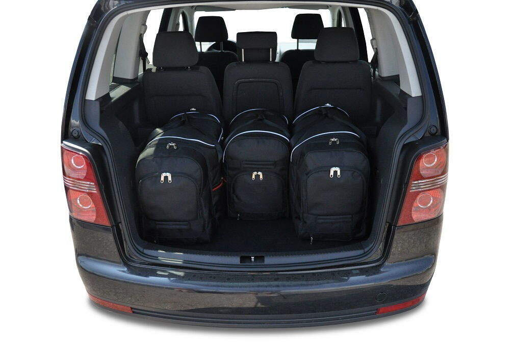 VW TOURAN 2003-2010 KOFFERRAUMTASCHEN SET 4 STK 2/8