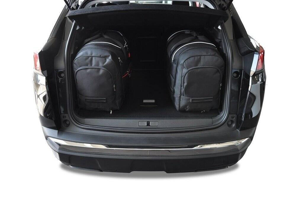 PEUGEOT 3008 HYBRID PHEV 2019+ KOFFERRAUMTASCHEN SET 4 STK 3/8