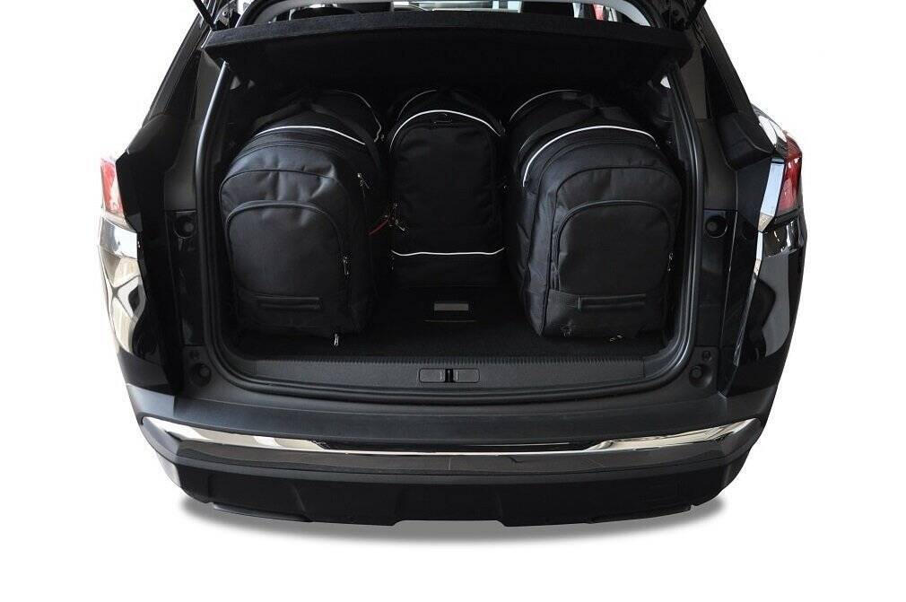 PEUGEOT 3008 HYBRID PHEV 2019+ KOFFERRAUMTASCHEN SET 4 STK 2/8