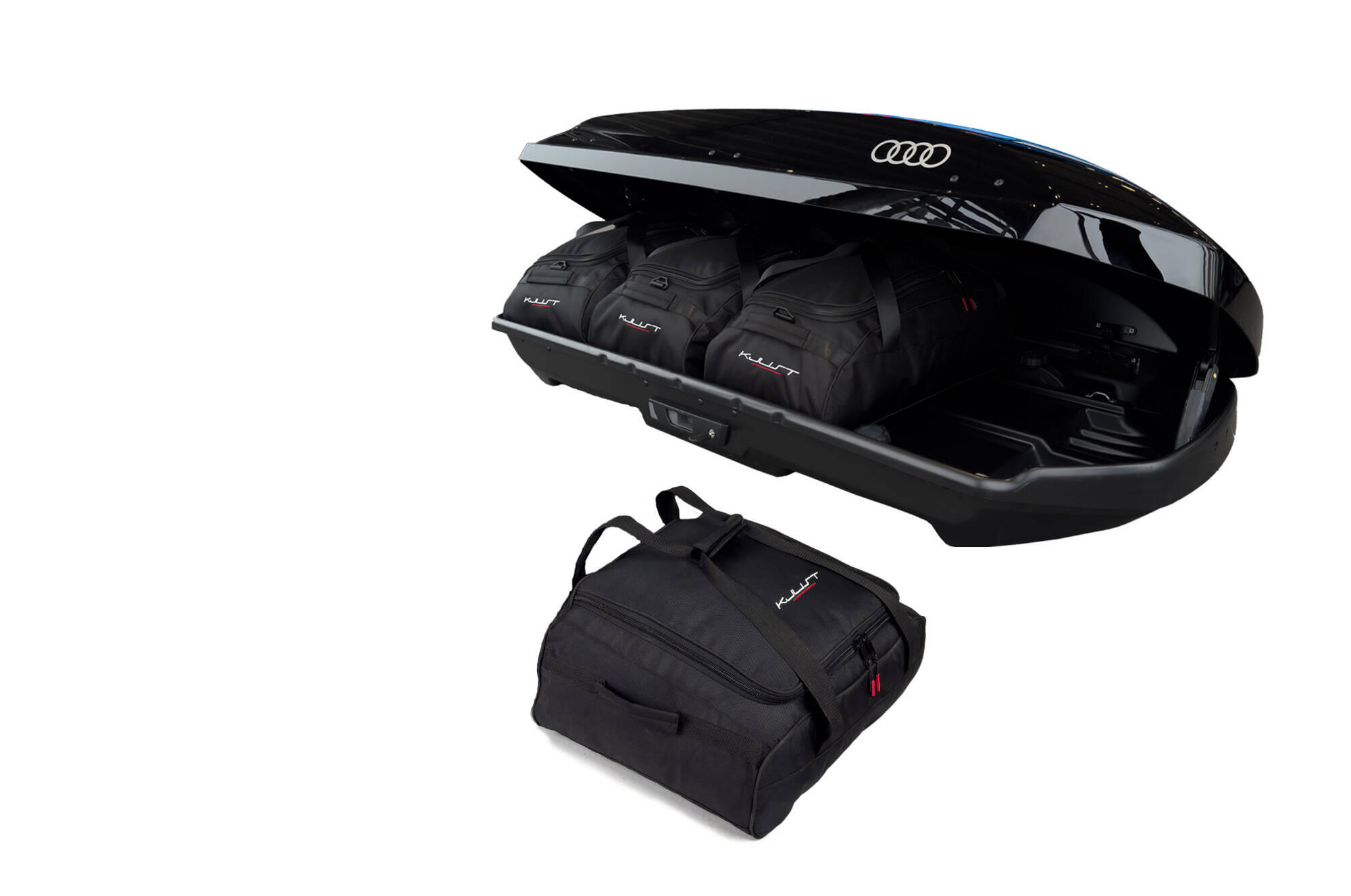 TASCHEN SET 4 STK FÜR DACHBOX AUDI 4K1071200Y9B 310L 3/6
