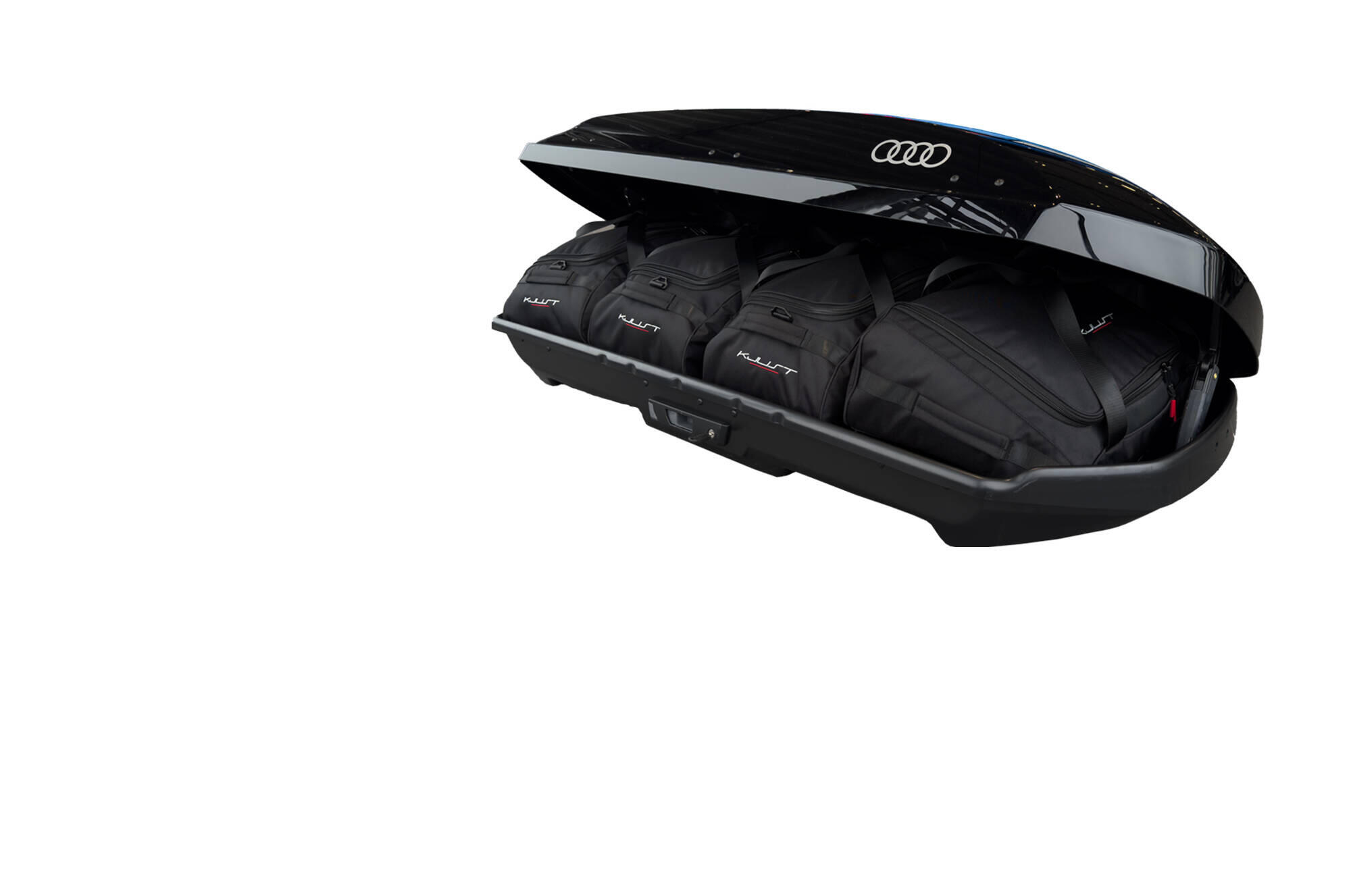 TASCHEN SET 4 STK FÜR DACHBOX AUDI 4K1071200Y9B 310L 2/6