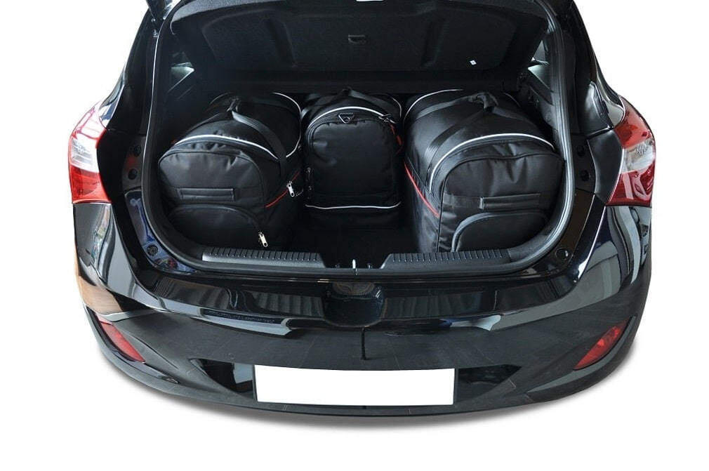 HYUNDAI i30 HATCHBACK 2012-2016 KOFFERRAUMTASCHEN SET 4 STK 2/8