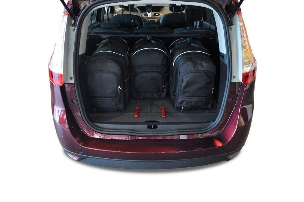RENAULT GRAND SCENIC 2009-2013 KOFFERRAUMTASCHEN SET 4 STK 2/8