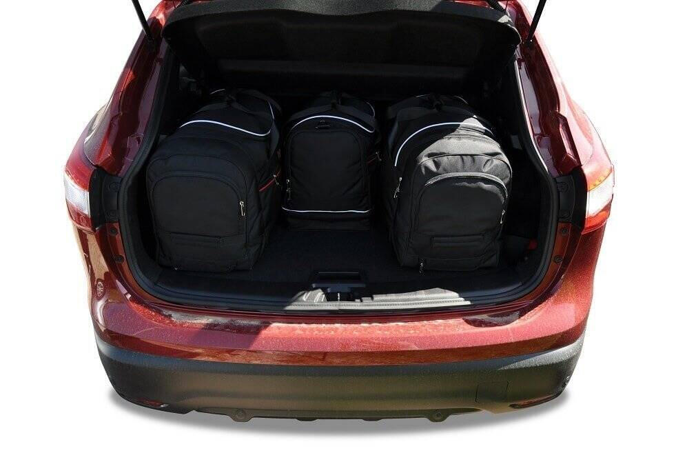 NISSAN QASHQAI 2007-2013 KOFFERRAUMTASCHEN SET 4 STK 2/8