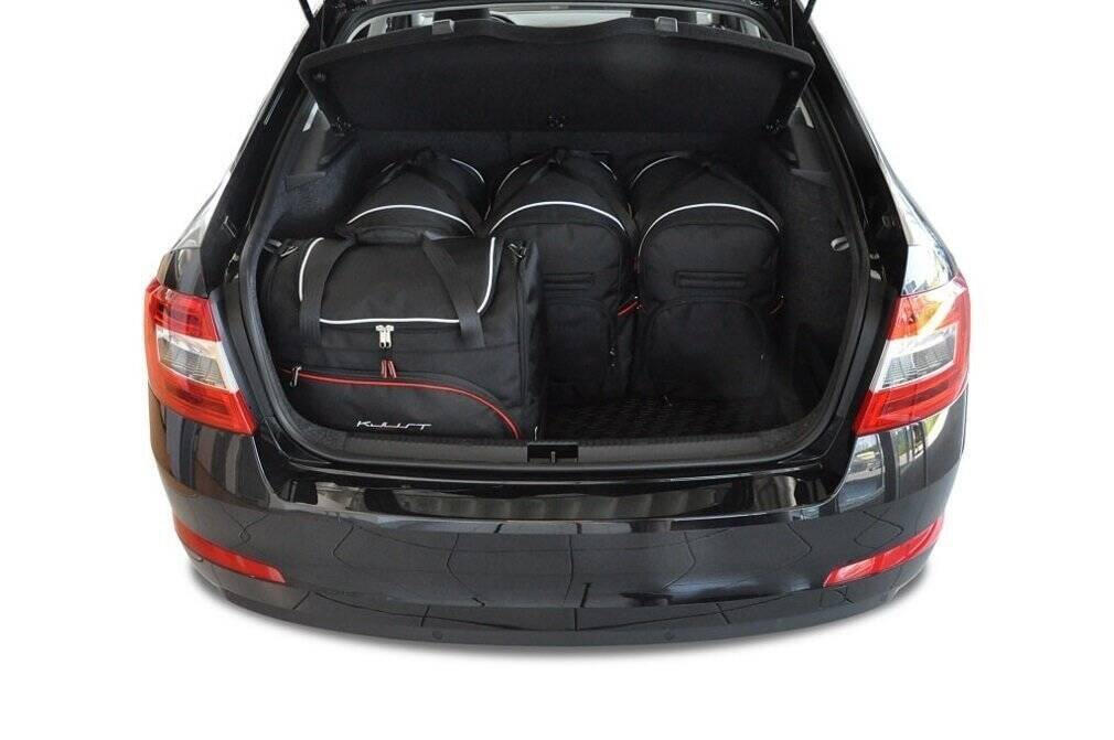 SKODA OCTAVIA LIFTBACK 2013-2020 KOFFERRAUMTASCHEN SET 5 STK 2/8