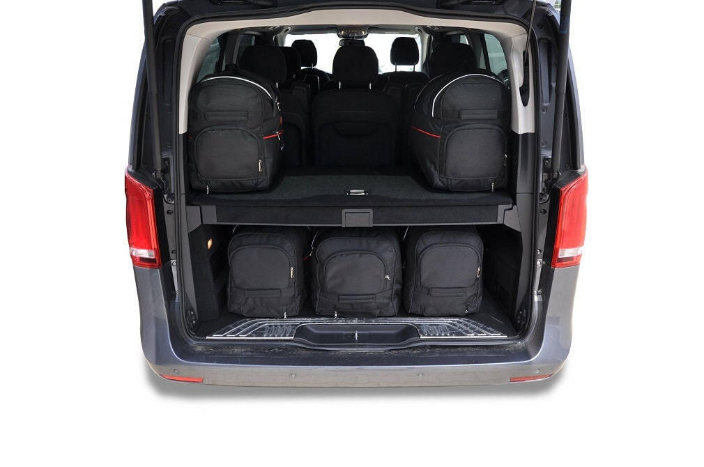 MERCEDES-BENZ EQV EXTRA LONG 2020+ KOFFERRAUMTASCHEN SET 7 STK 2/8