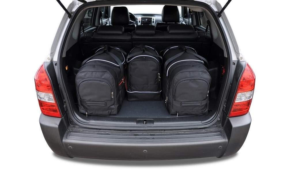 HYUNDAI TUCSON 2004-2010 KOFFERRAUMTASCHEN SET 4 STK 2/8