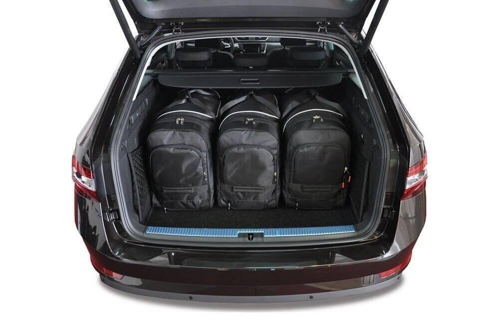 SKODA SUPERB KOMBI 2015+ KOFFERRAUMTASCHEN SET 5 STK 3/8