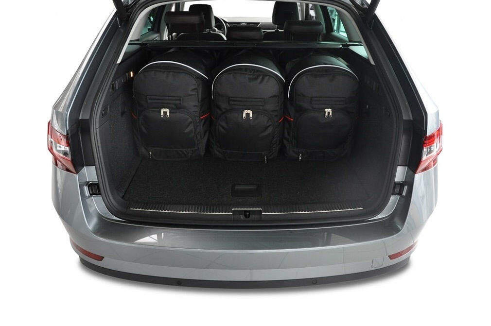 SKODA SUPERB KOMBI 2015-2023 KOFFERRAUMTASCHEN SET 5 STK 2/8