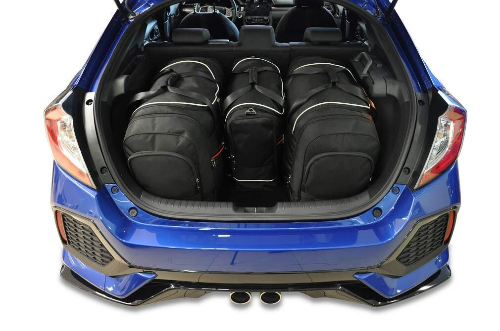 HONDA CIVIC HATCHBACK 2017-2021 KOFFERRAUMTASCHEN SET 4 STK 2/8
