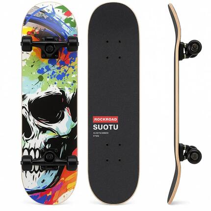 Skateboard - Skull adulte