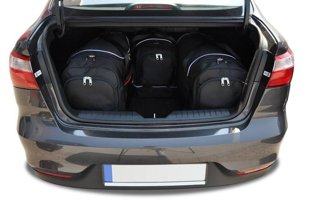 KIA RIO LIMOUSINE 2012-2016 KOFFERRAUMTASCHEN SET 4 STK 2/8