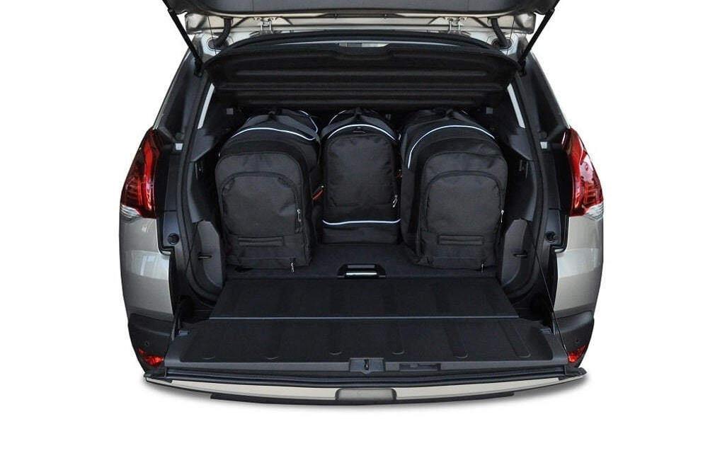 PEUGEOT 3008 2009-2016 KOFFERRAUMTASCHEN SET 4 STK 2/8