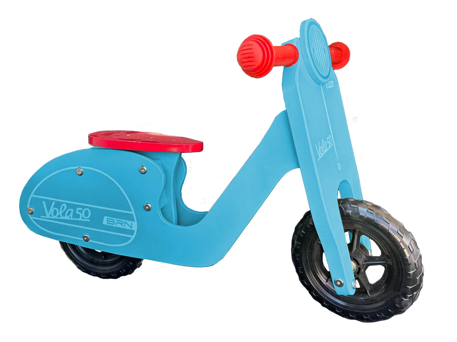 BRN Vola 50 Holz Balance Fahrrad 8 Zoll blau 2/2
