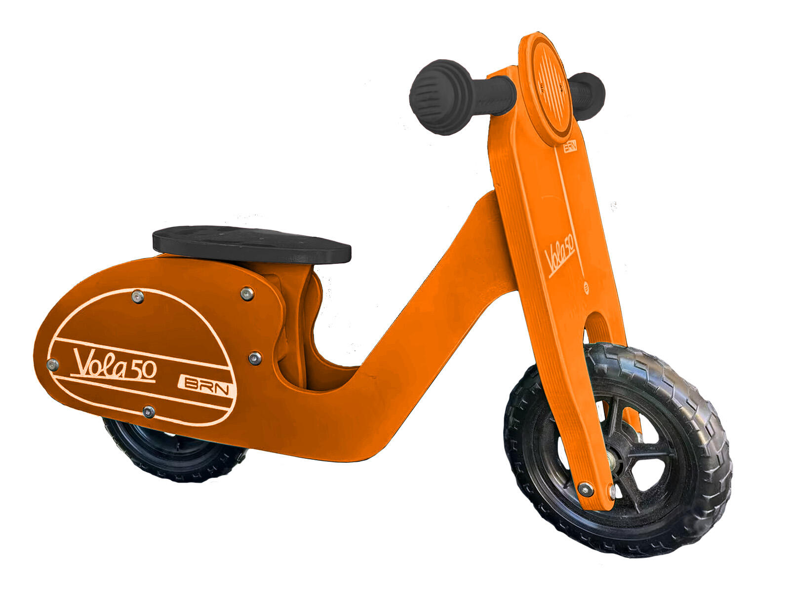 BRN Vola 50 Holz Balance Fahrrad 8 Zoll orange 2/2
