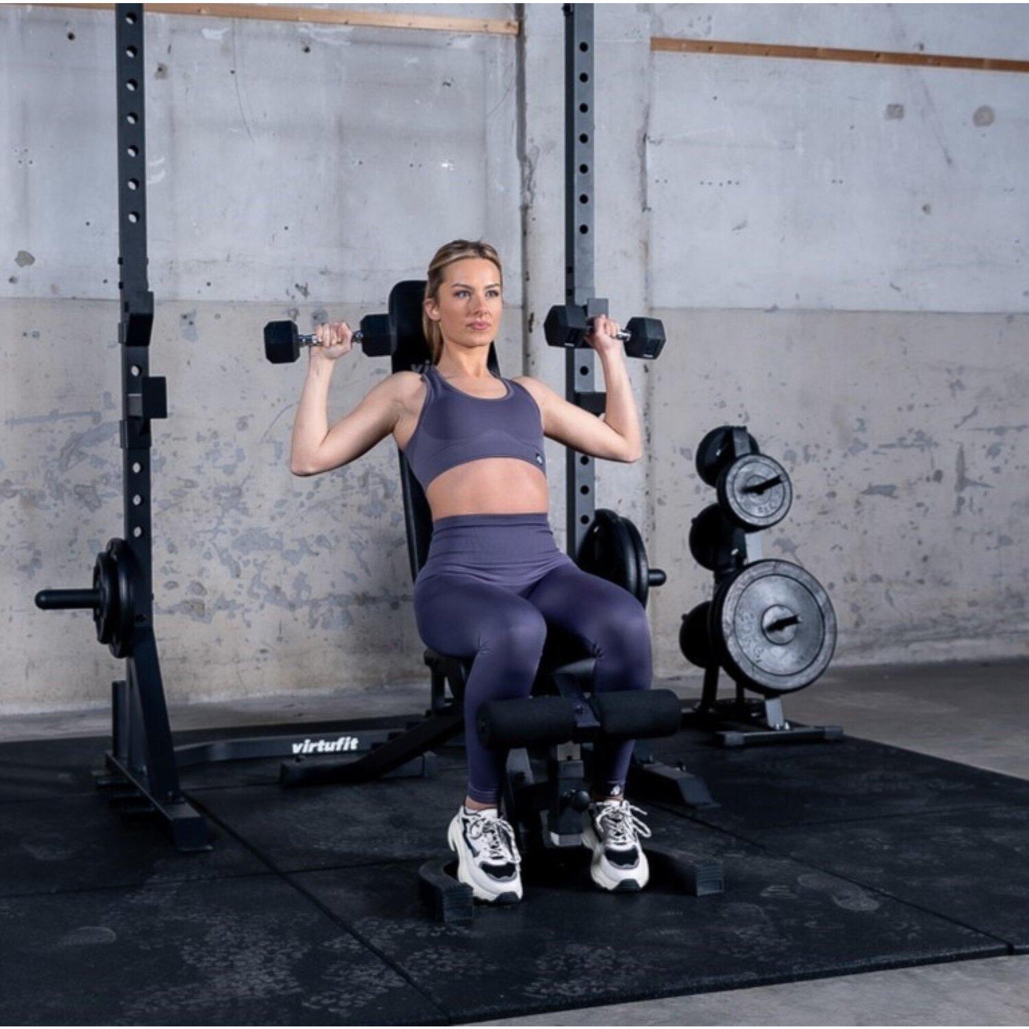 Banc De Musculation Plat VirtuFit - Capacité 250 Kg - Cadre Acier 5x5 Cm - Rembourrage 5 Cm - Noir - Pour Développé Couché Et Exercices - 2
