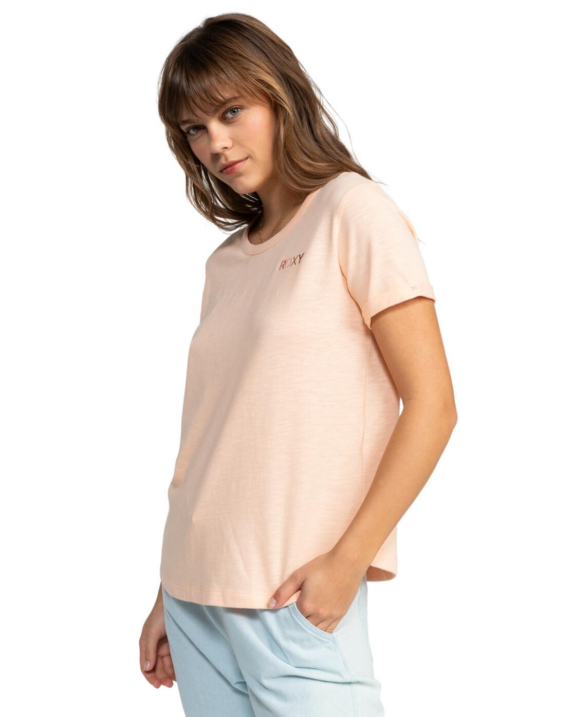 T-Shirt à manches courtes SATURDAZE Rose Femme 3/4