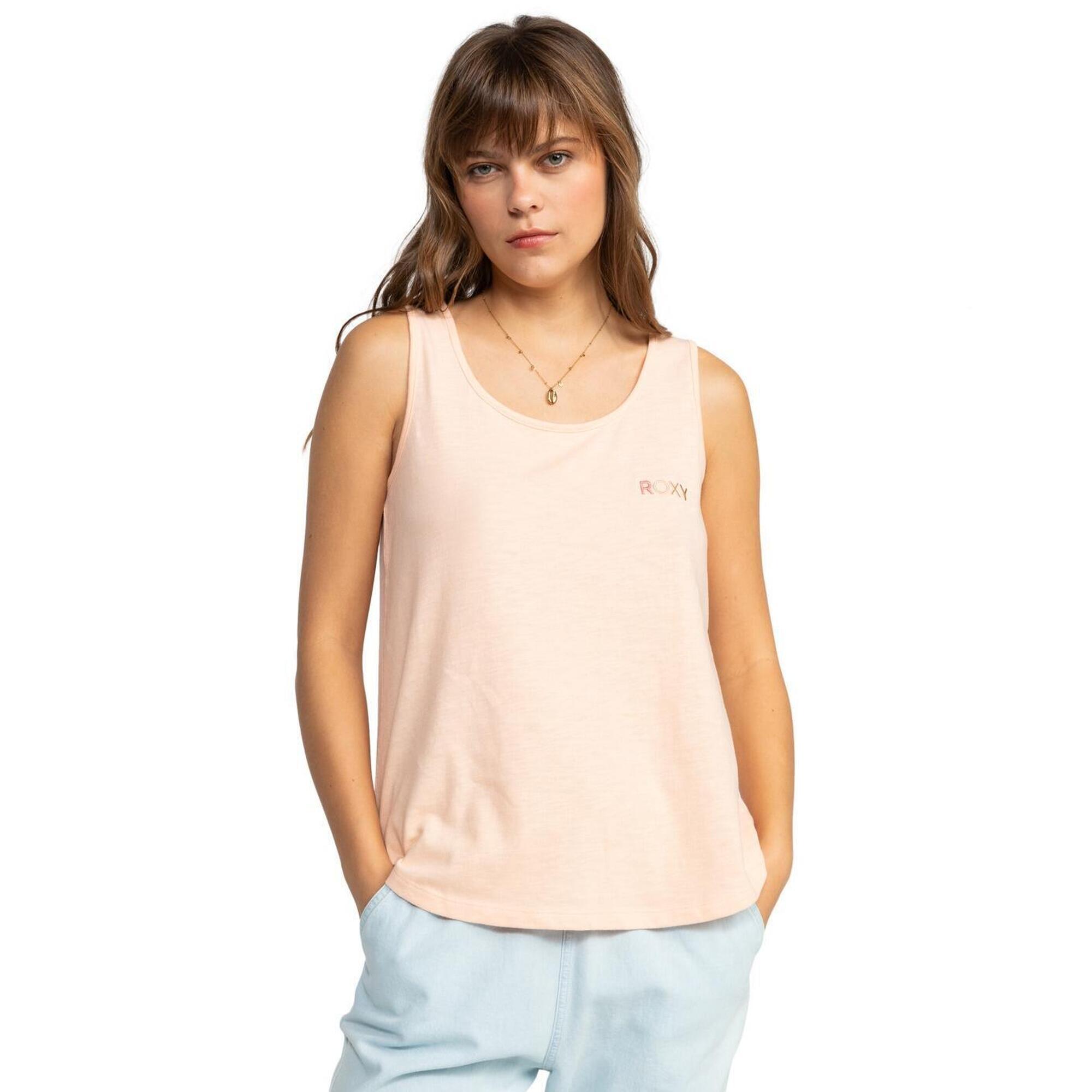 Roxy - Débardeur De Sport Saturdaze Rose Femme - T-shirt Manches Courtes - Orange|rose - Decathlon