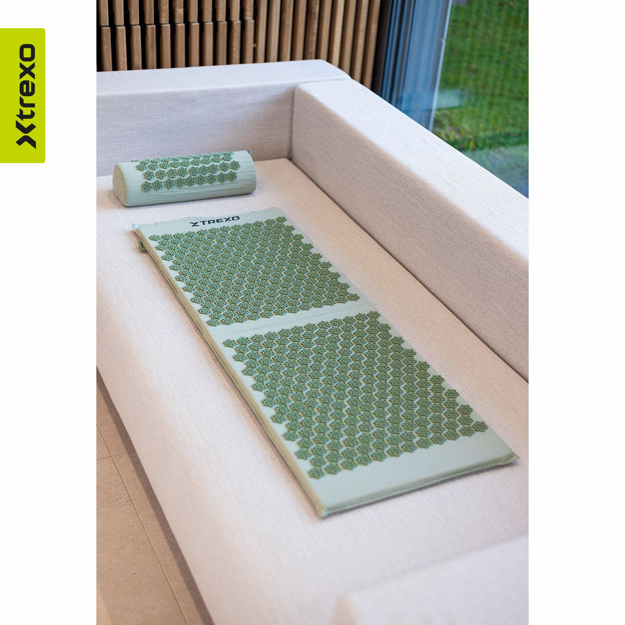 Tapis d'acupression XTREXO grand avec coussin TXO-B4Z005-GN 7/7