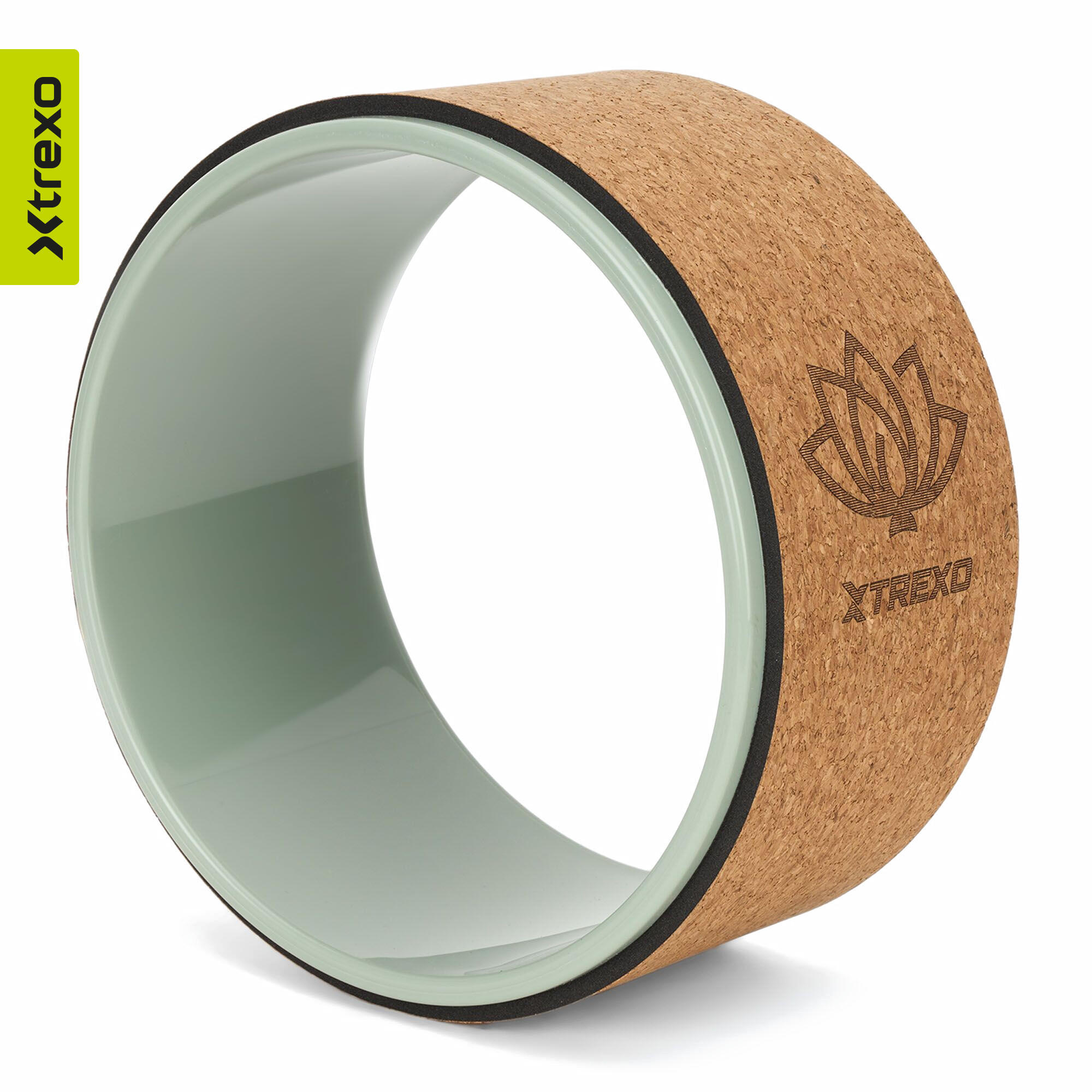 Aro de yoga XTREXO de cortiça Flowheel 3/7