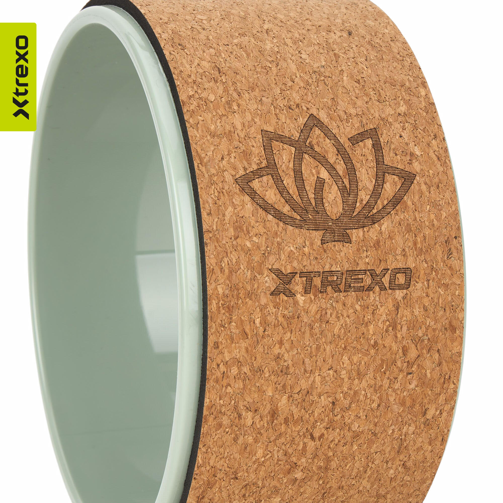 Aro de yoga XTREXO de cortiça Flowheel 4/7