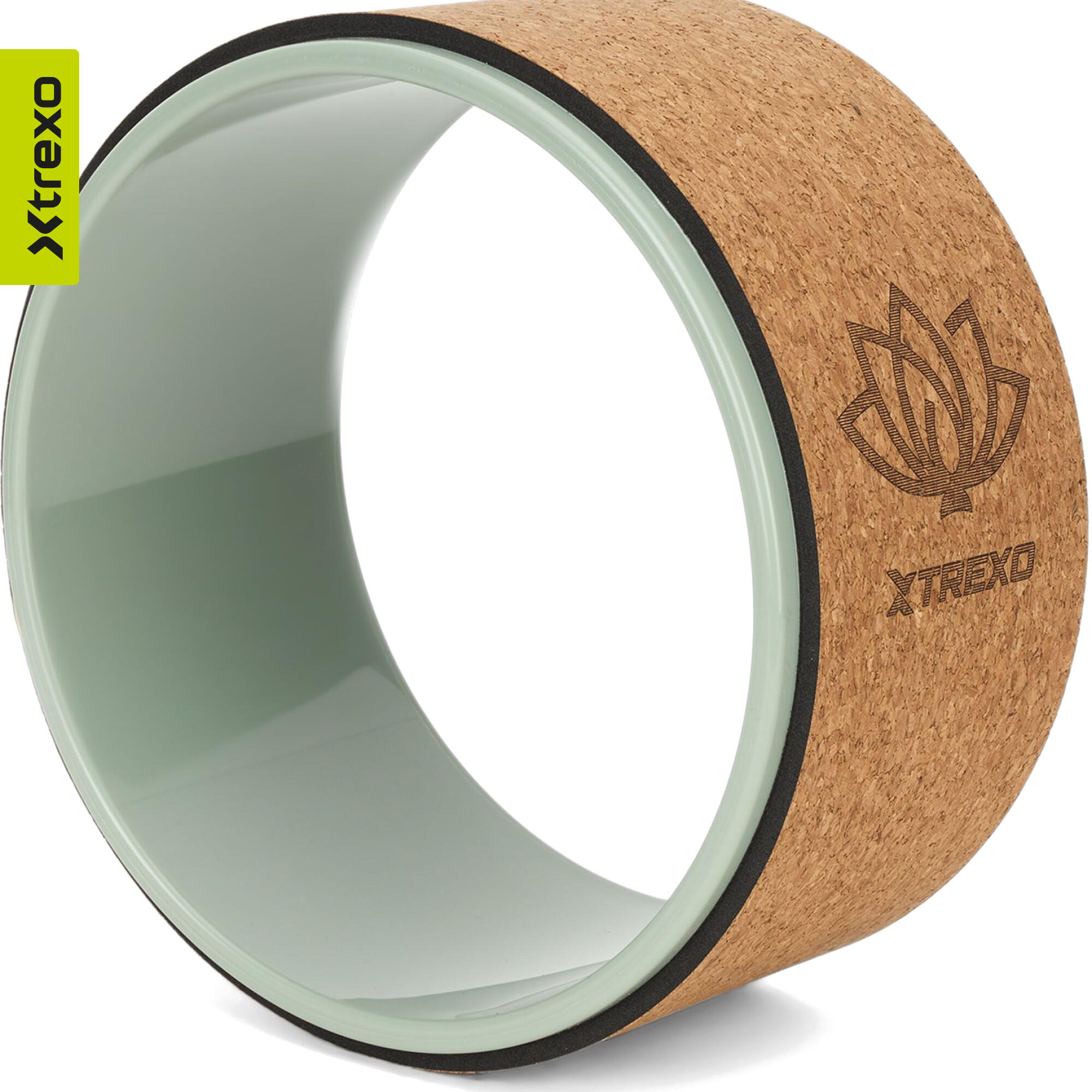 Aro de yoga XTREXO de cortiça Flowheel 6/7
