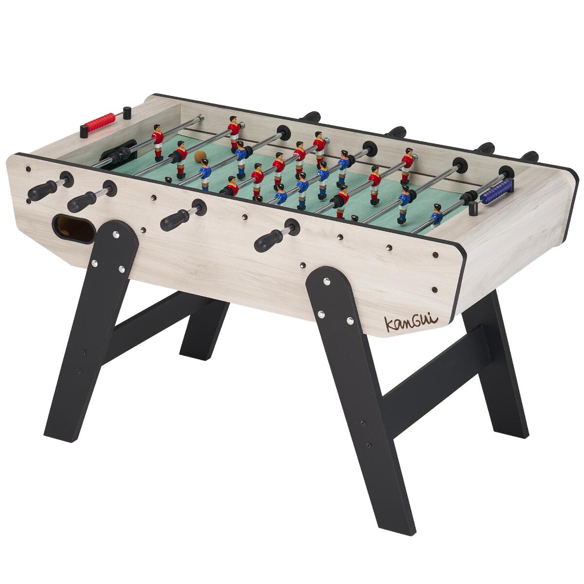Kangui - Babyfoot Senior Prémonté - Robuste - Barres Télescopiques - 2 À 4 Joueurs - Table De Baby-foot - Bleu|gris|rouge - No Size - Decathlon