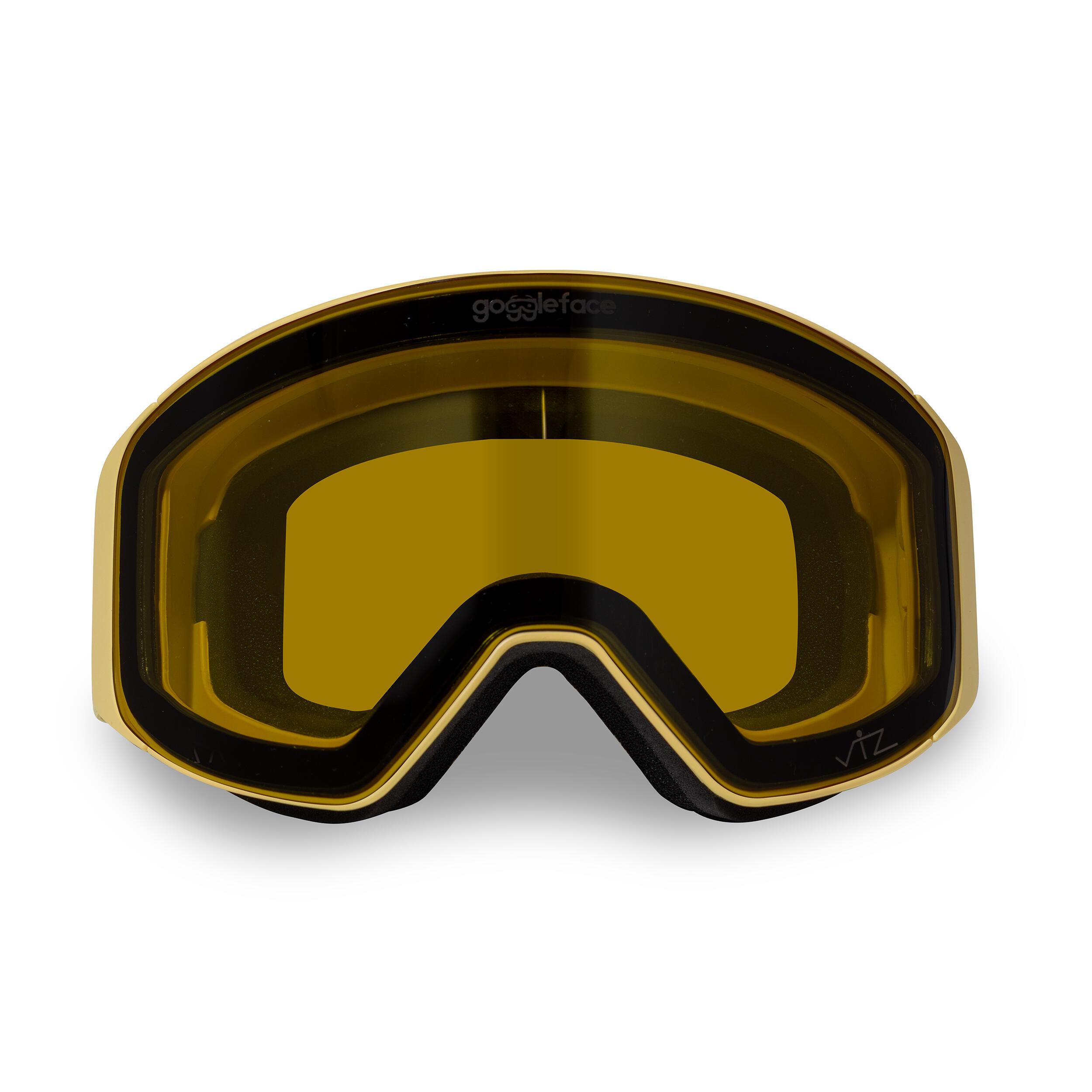 GOGGLEFACE Straight Line Pro ski-/snowboardbril - Geel - Unisex 5/5