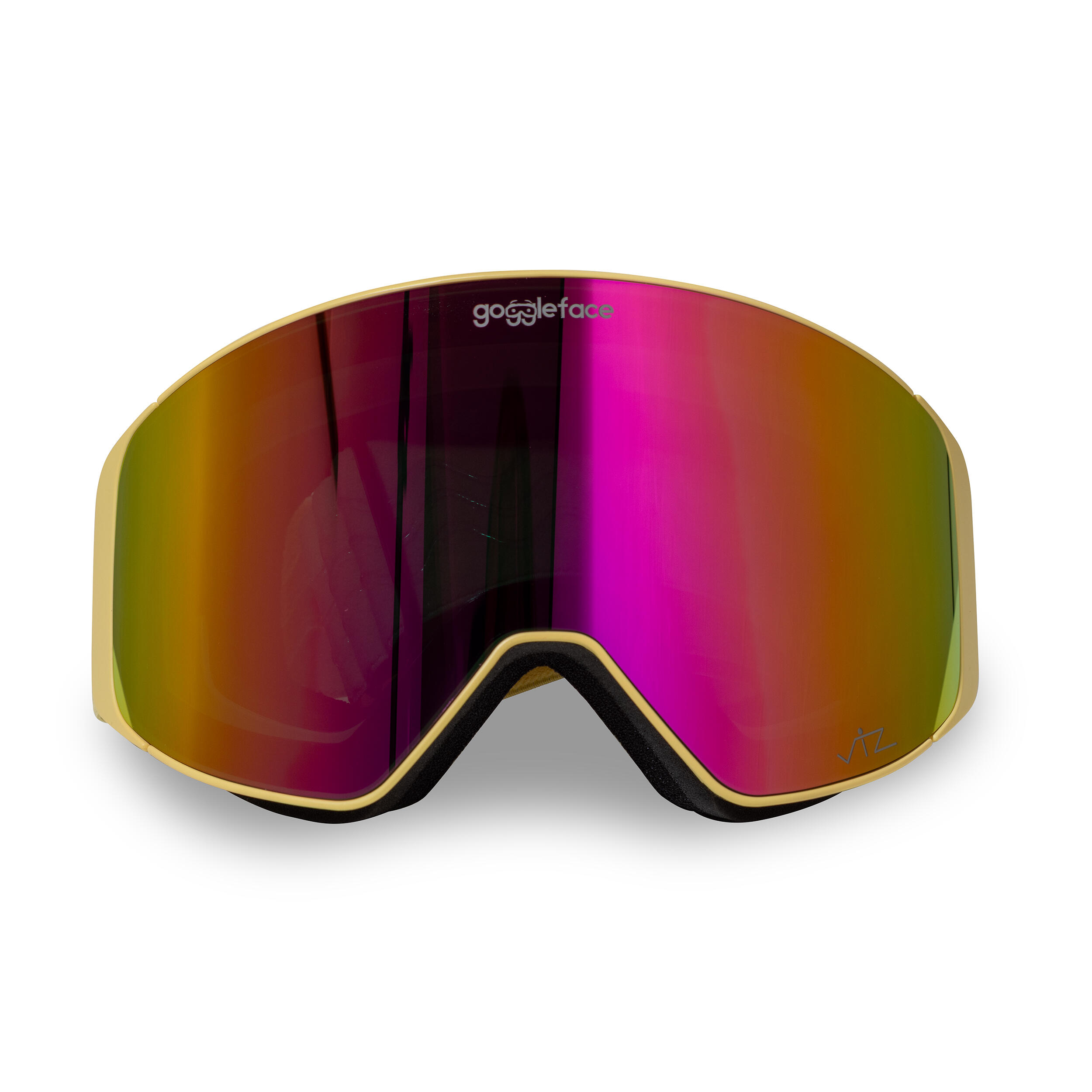 GOGGLEFACE Straight Line Pro ski-/snowboardbril - Geel - Unisex 3/5