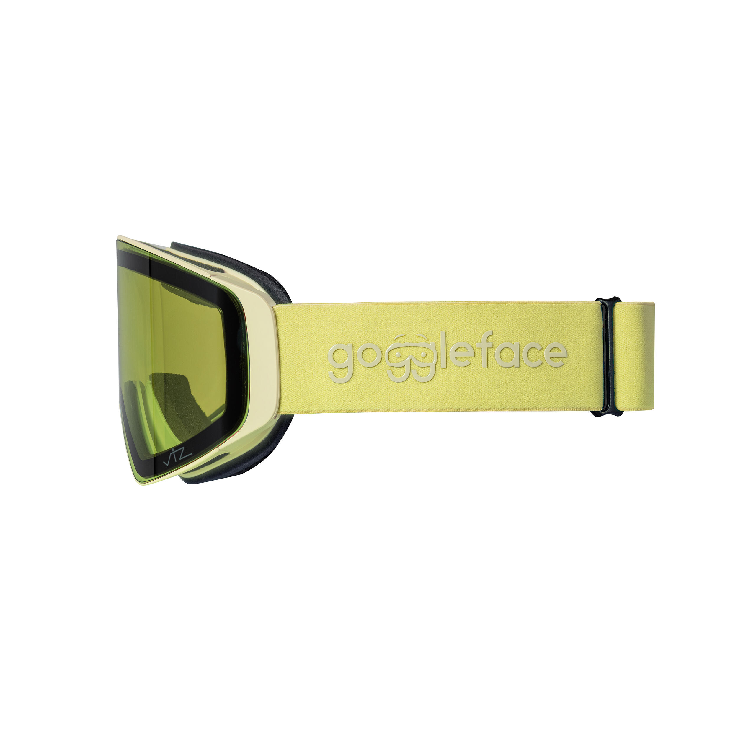 GOGGLEFACE Straight Line Pro ski-/snowboardbril - Geel - Unisex 4/5