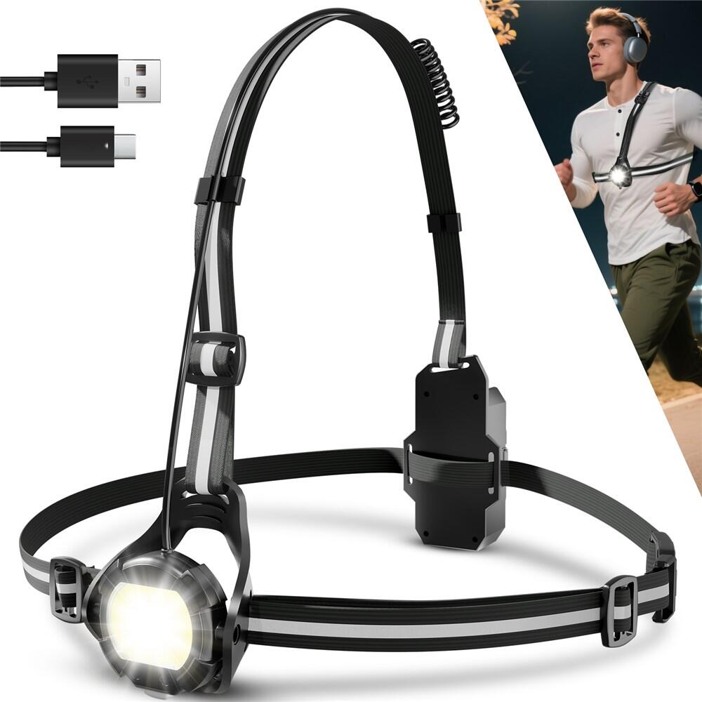 WEST BIKING Osvětlení na běhání Cyklolampa 500 lumenů