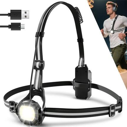 WEST BIKING Brustlampe Fahrradbeleuchtung 500 Lumen