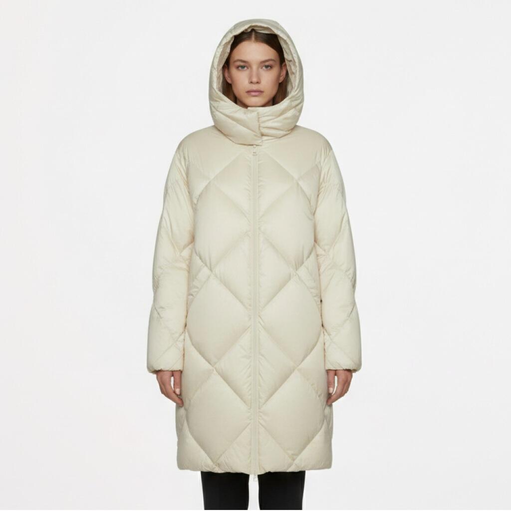 Piumino con cappuccio da donna Geox Tahina 3/5