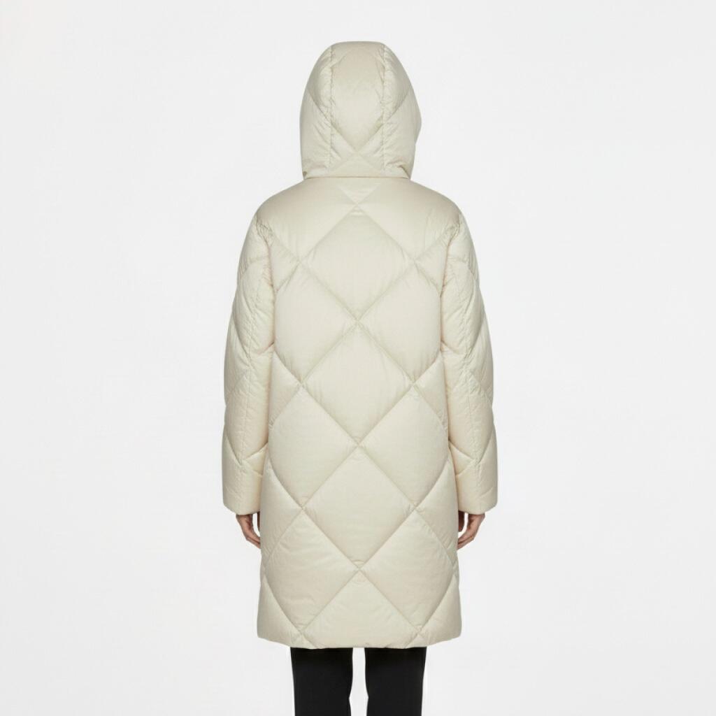 Piumino con cappuccio da donna Geox Tahina 4/5