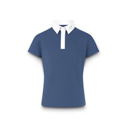 Wettkampfshirt Osaka – Turniershirt Junge – Kurzarm – Marine - Größe