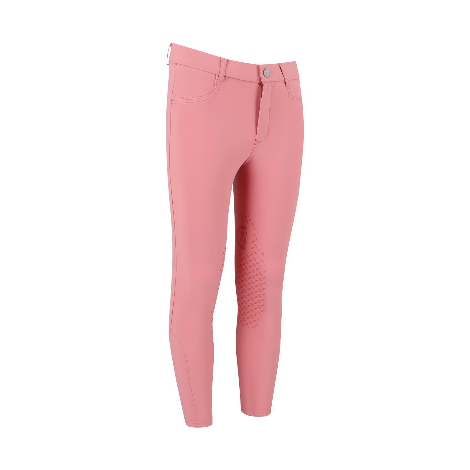 Kentucky Horsewear - Miami City Kids Girl Breeches Knee Grip Old Rose Size 140 - Größe - Pantalon D'Équitation - Rose - 140 - Decathlon