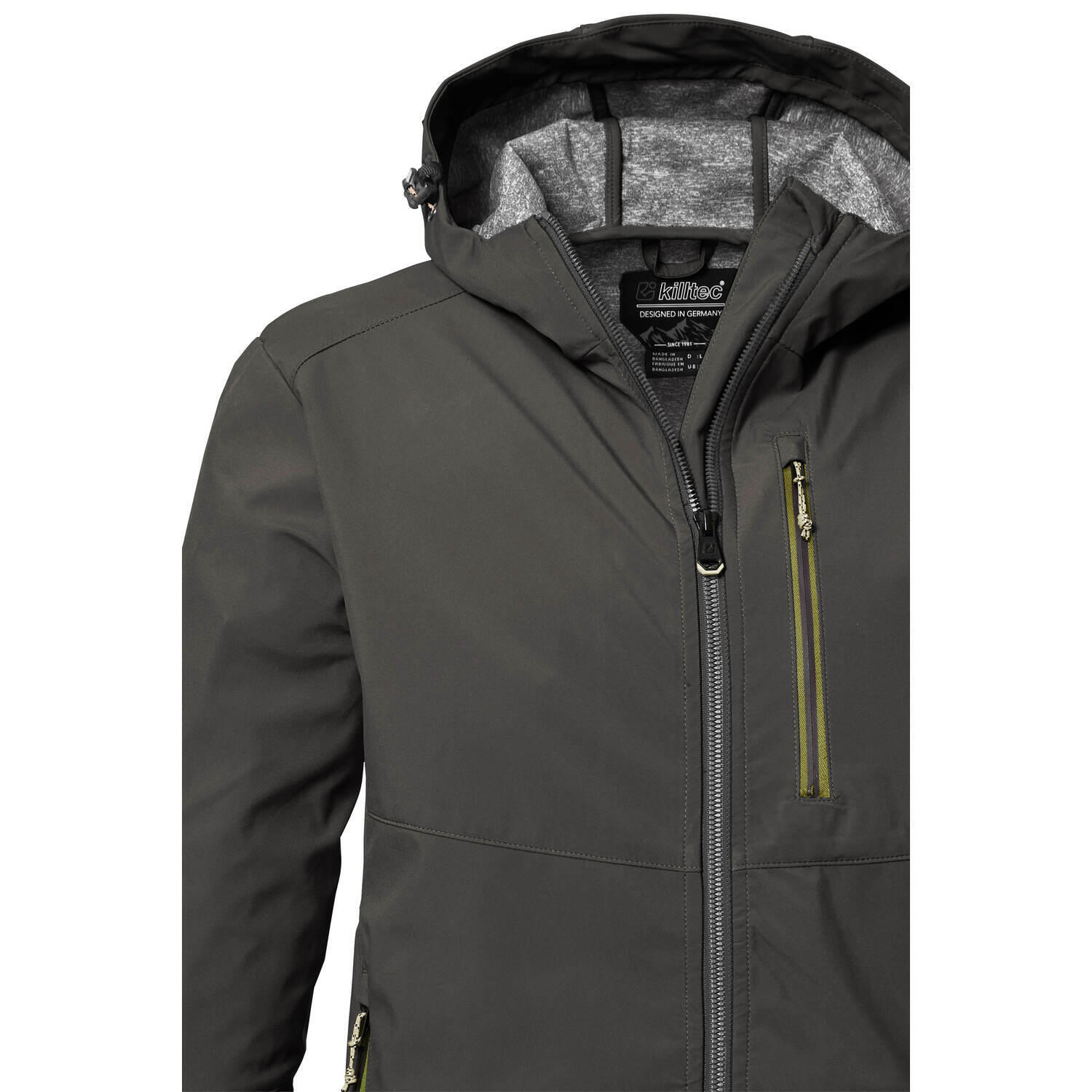 Killtec Softshelljacke Herren Wasserabweisend mit Kapuze leicht 4/7